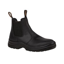 JB's ELASTIC SIDED SAFETY BOOT BLACK 10.5 MENS