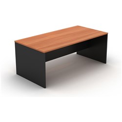 OM Straight Desk 1800W x 900D x 720mmH Cherry And Charcoal