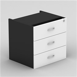 OM FIXED DRAWER W464 x D400 x H450mm White Charcoal