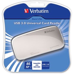 VERBATIM UNIVERSAL CARD READER Silver