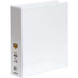MARBIG CLEARVIEW INSERT BINDER A4 3D Ring 50mm White