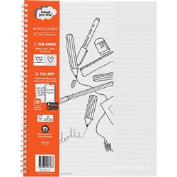 Whitelines Book A4 Soft Cover Spiral 8mm 120 Page