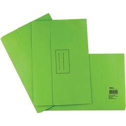 STAT DOCUMENT WALLET FOOLSCAP Manilla Lime