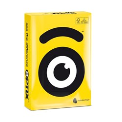 OPTIX COLOURED COPY PAPER A4 80gsm TERA YELLOW Pack of 500