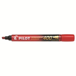 Pilot SCA-400 Permanent Marker Chisel 1.5-4mm Red