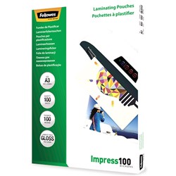 FELLOWES IMAGELAST Laminating Pouch A3 100 Micron Pack of 100