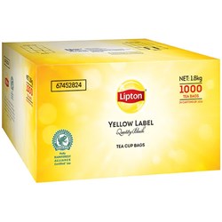 LIPTON YELLOW LABEL TEA CUP Tea bags Box of 1000 (STRING & TAG)