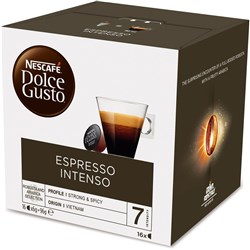 NESCAFE DOLCE GUSTO COFFEE ESPRESSO INTENSO Pack of 16