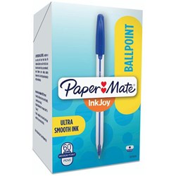 Papermate Inkjoy 50 Ballpoint Pen 1.0mm Blue Box of 60
