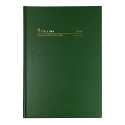 Collins Financial Year Diary A6 Week to View Green