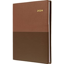 Collins Vanessa Diary A4 Day To Page Brown