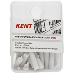 Kent Precision Eraser Refills 5.0mm Pack of 30