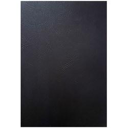GBC Binding Covers A4 250gsm Leathergrain BLACK Pack of 100