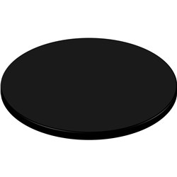 SM France Round Table Top Indoor Outdoor Use 800mm Diameter Black