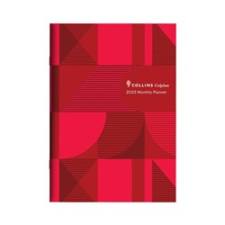 Collins Colplan Planner A4 Month To View Geo Red