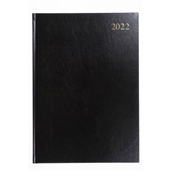 Collins Essential Diary A4 Day To Page Black