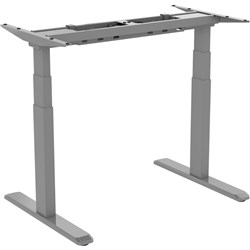 Ergovida Electric Sit-Stand Desk Frame Only 1000 -1700Wx750Dx620-1280mmH Grey