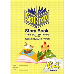 Spirax 168 Story Book 332 x 240mm 64 Page 18mm Dotted Thirds