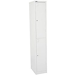 Rapidline Go Locker 2 Door 305W x 455D x 1830mmH White