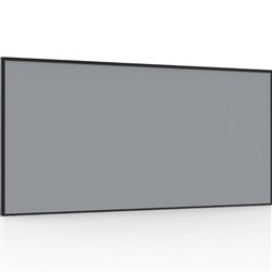 Rapidline SHUSH30+ Screen 1200W x 30D x 900mmH Black Frame Grey Pinnable Fabric