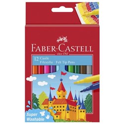 Faber-Castell Castle Felt Tip Markers Medium Bullet Assorted Colours Pack Of 12