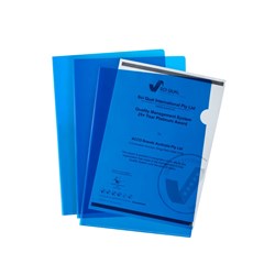 Marbig Ultra Letter File A4 Polypropylene Ultra Blue Pack Of 10