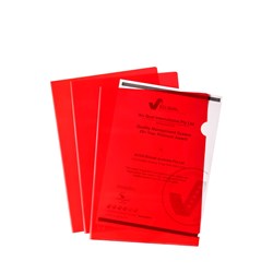 Marbig Ultra Letter File A4 Polypropylene Ultra Red Pack Of 10