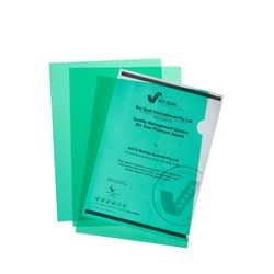 Marbig Ultra Letter File A4 Polypropylene Ultra Green Pack Of 10