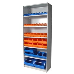 Steelco APC UNI-Shelving Starter Bay 1200W x 400D x 2175mmH White Satin