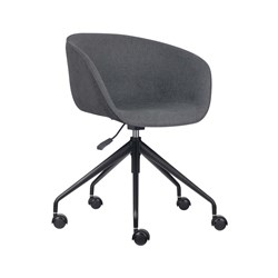 Rapidline Pixel Tub Chair 5 Star Black Base Charcoal Fabric Seat