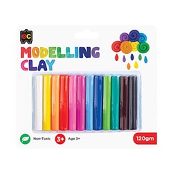 Educational Colours Modelling Clay 120gm Assorted Colours Pack Of 12