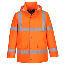 Portwest Hi-Vis Winter Traffic Jacket 5XL Orange