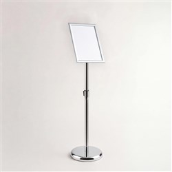 Deflecto Premium Foyer Stand With Snap Frame A4 25mm Aluminium Frame Silver