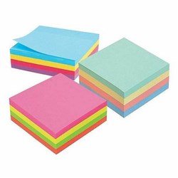 MARBIG NOTES 75mm x 75mm Rainbow Assorted 320 Sheet Pack