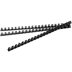 Rexel Plastic Binding Comb 12mm 95 Sheet Capacity Black Pack of 100