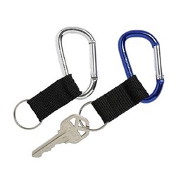 REXEL NON-RETRACTABLE CARABINER KEY HOLDERS Pack of 2