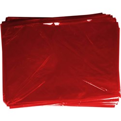 Rainbow Cellophane 750mm x 1m Red Pack Of 25