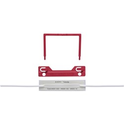 AVERY TUBECLIP FILE FASTENER RED COMPLETE Box of 100