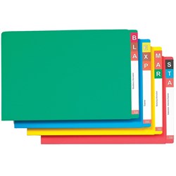 AVERY COLOURED LATERAL FILES FOOLSCAP BLUE Box of 100