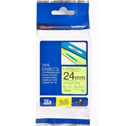 BROTHER P-TOUCH TAPE TZE-C51 24MM BLACK ON FLUORO YELLOW
