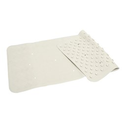 COMPASS RUBBER BATH MAT White 40cm x 70cm