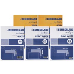 Cumberland Plain Envelope Pocket C5 162 x 229mm Strip Seal Gold Pack Of 25