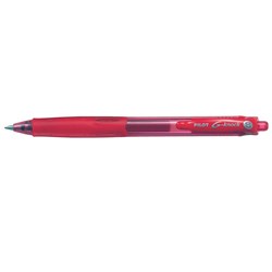 PILOT BEGREEN G-KNOCK LGK-10F-BG RETRACT GEL INK PEN FINE RED  Box of 10