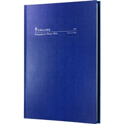 Collins Kingsgrove Diary A4 Day To Page Blue