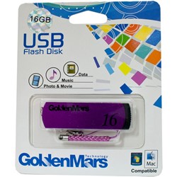 # GOLDEN MARS USB 2.0 FLASH DRIVE 16GB PURPLE *** CLEARANCE ***