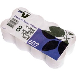 Victory Register Roll 57x57x12mm Thermal Pack of 8