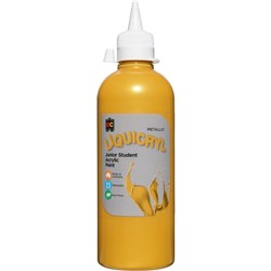 EC Liquicryl Paint 500ml Metallic Gold