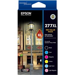 EPSON 277 HY INK CART VALUE PACK 4 COLOURS + LIGHT CYAN & MAGENTA