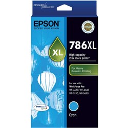EPSON 786XL INK CART CYAN UP TO 2,000 PAGE YIELD