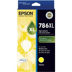 EPSON 786XL INK CART YELLOW UP TO 2,000 PAGE YIELD